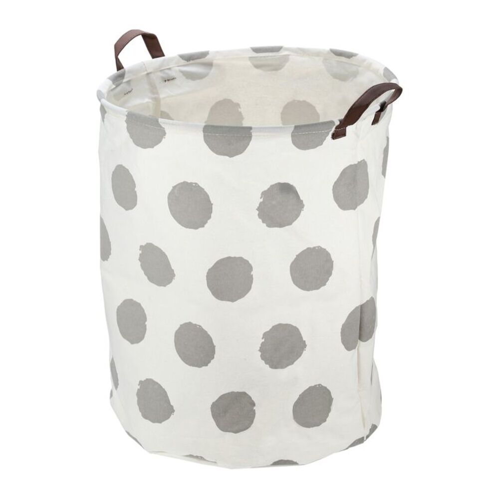 1 Pc 60L Foldable Cylindrical Laundry Basket for Laundry Room Gray
